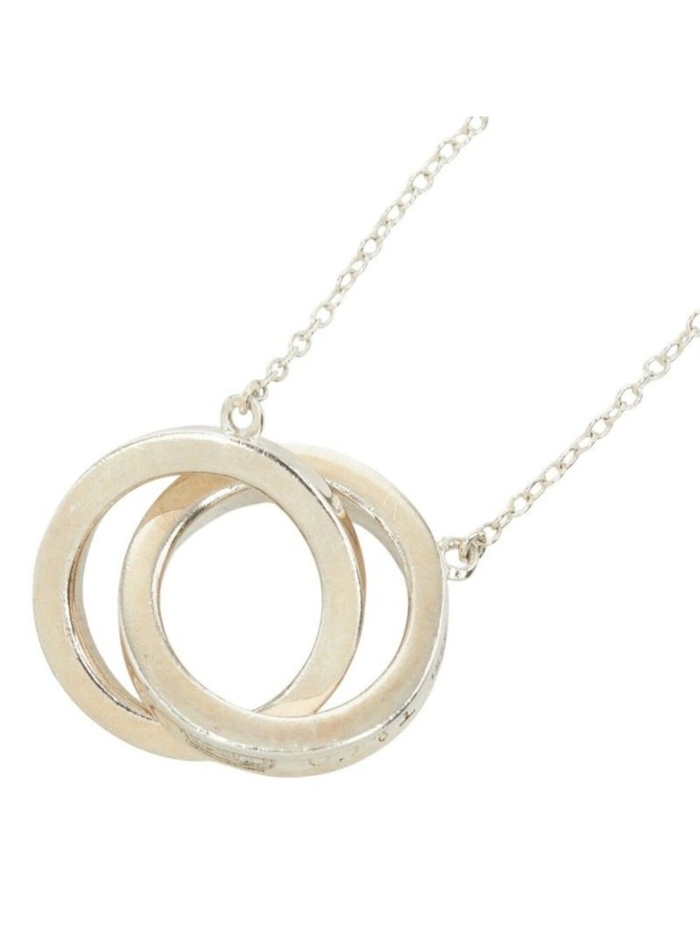Tiffany & Co 1837 Interlocking Circle Necklace Silver